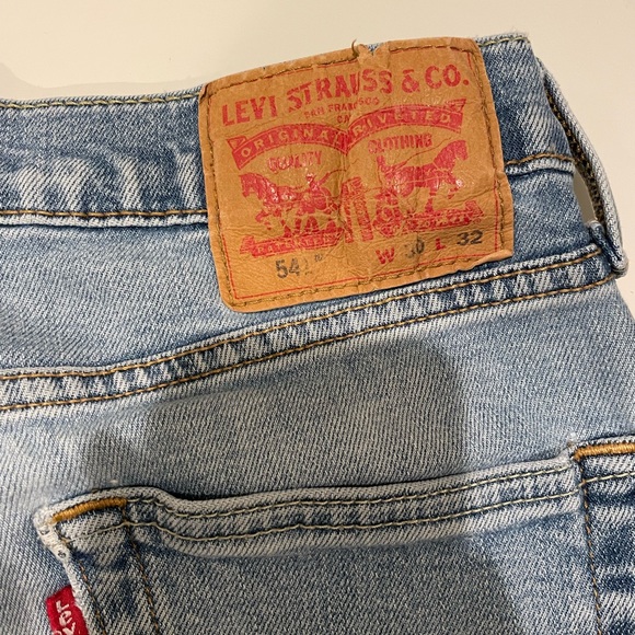 Levi’s Light Blue 541 Athletic Taper Slim Stretch Denim Jeans Men’s Size 30x32 - Picture 8 of 8